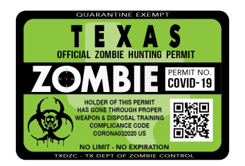 Zombie Hunting Permit